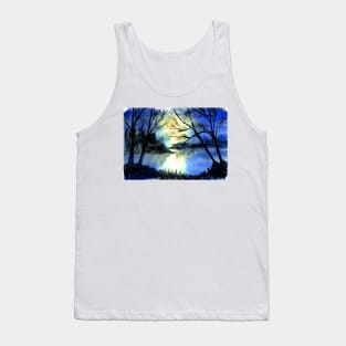 Sunset over a Lake, Derbyshire. Tank Top